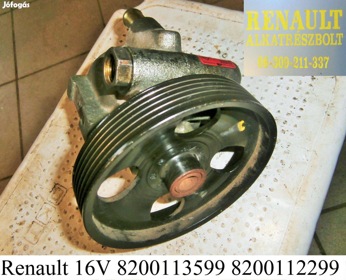 Renault 16V 8200113599 8200112299 szervószivattyú