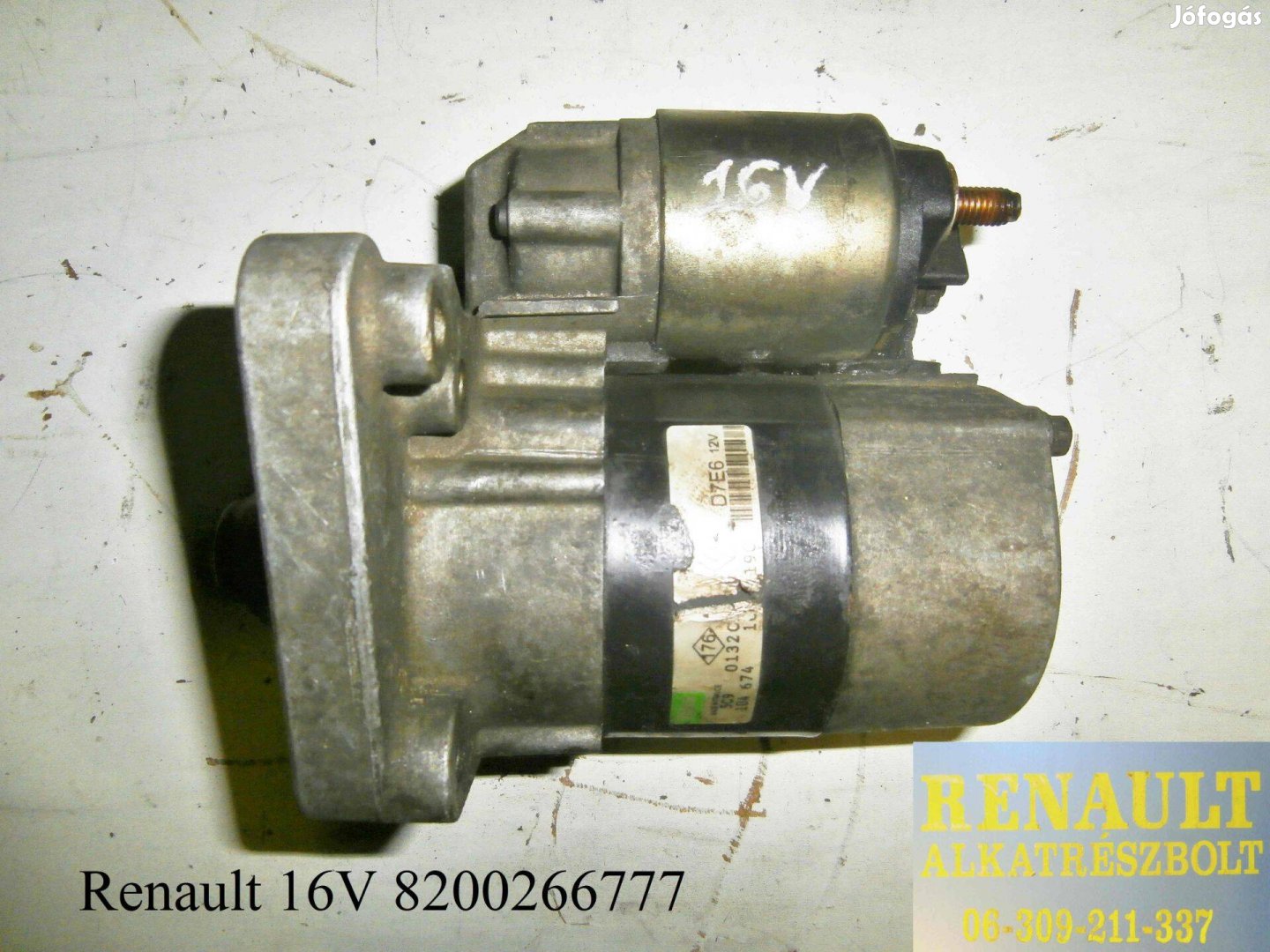 Renault 16V 8200266777 önindító motor