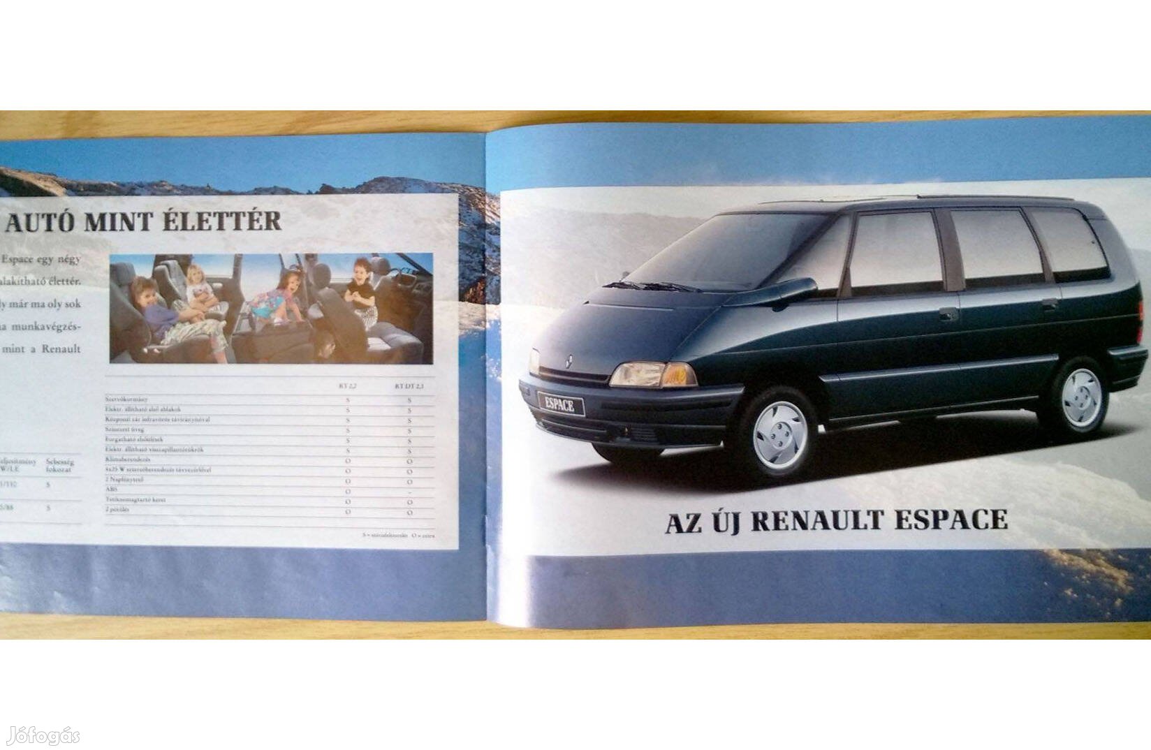 Renault 1991-es magyar modellválaszték prospektus, katalógus