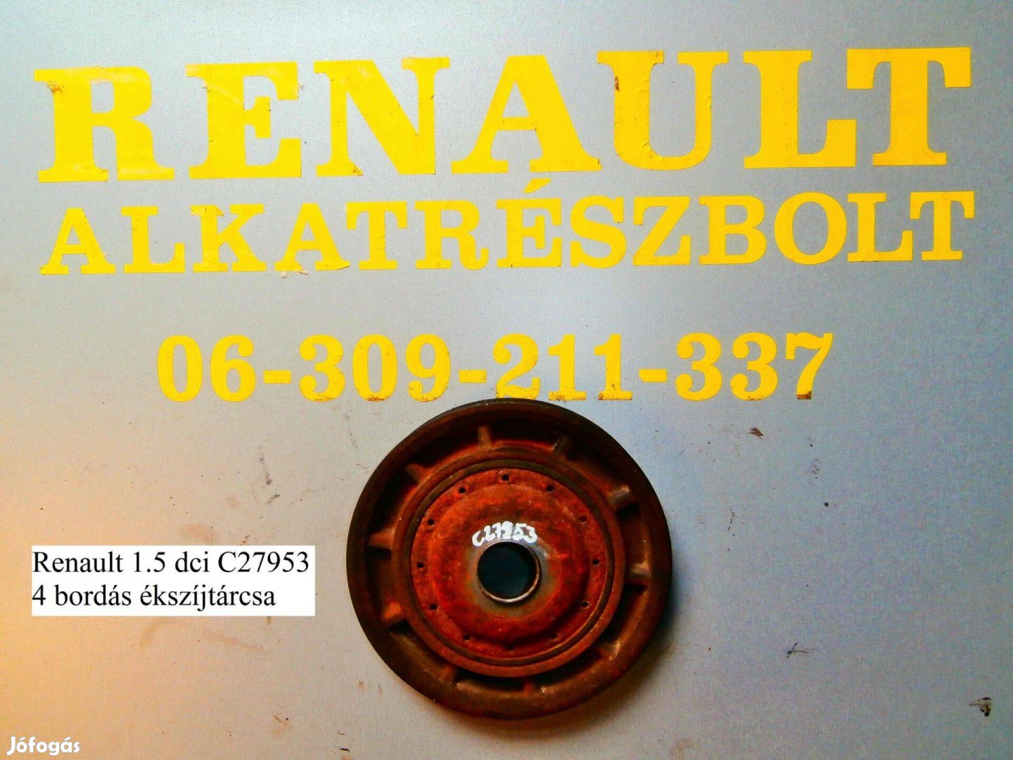Renault 1.5 dci C27953 4 bordás ékszíjtárcsa