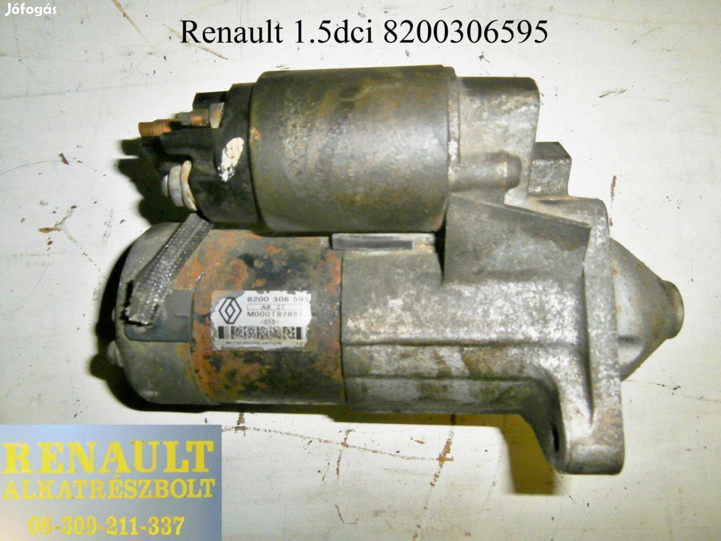 Renault 1.5dci 8200306595 önindító motor