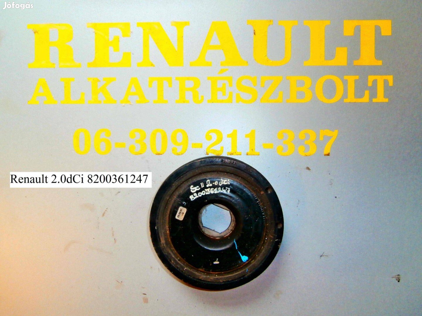 Renault 2.0dCi 8200361247 főtengely ékszíjtárcsa