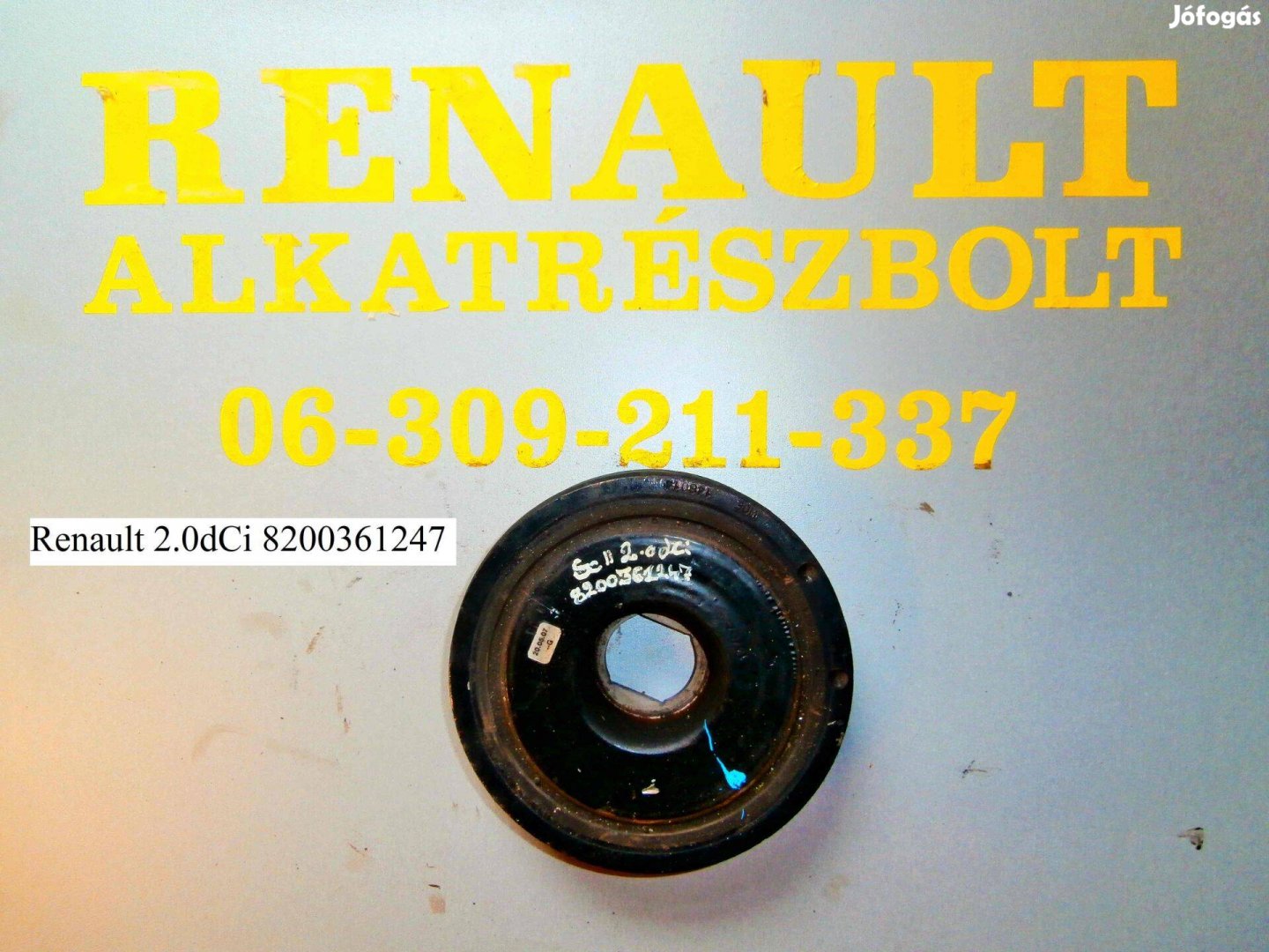 Renault 2.0dCi 8200361247 főtengely ékszíjtárcsa