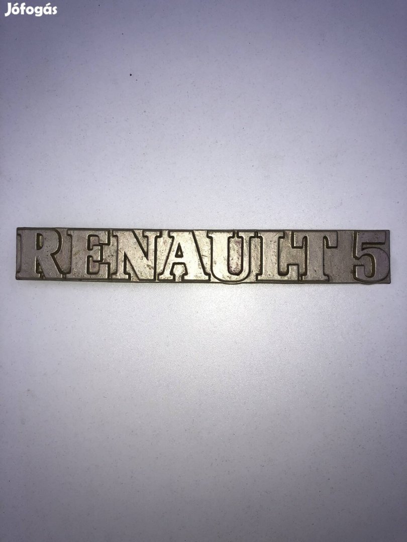 Renault 5 Hátsó felirat
