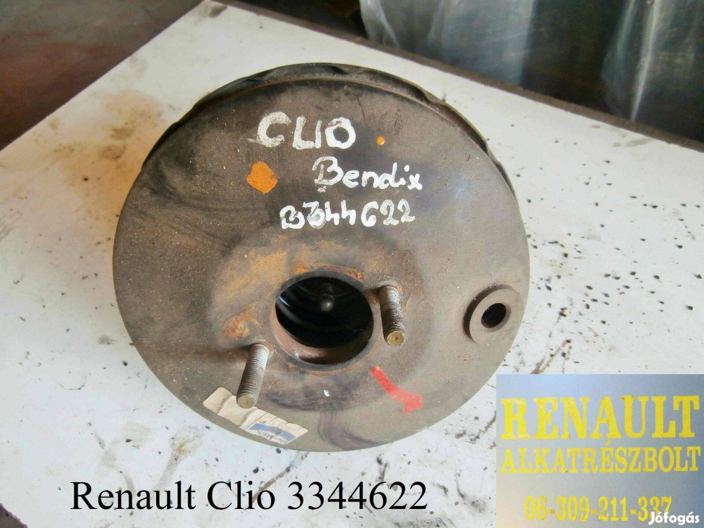 Renault Clio 3344622 Fék-szervódob