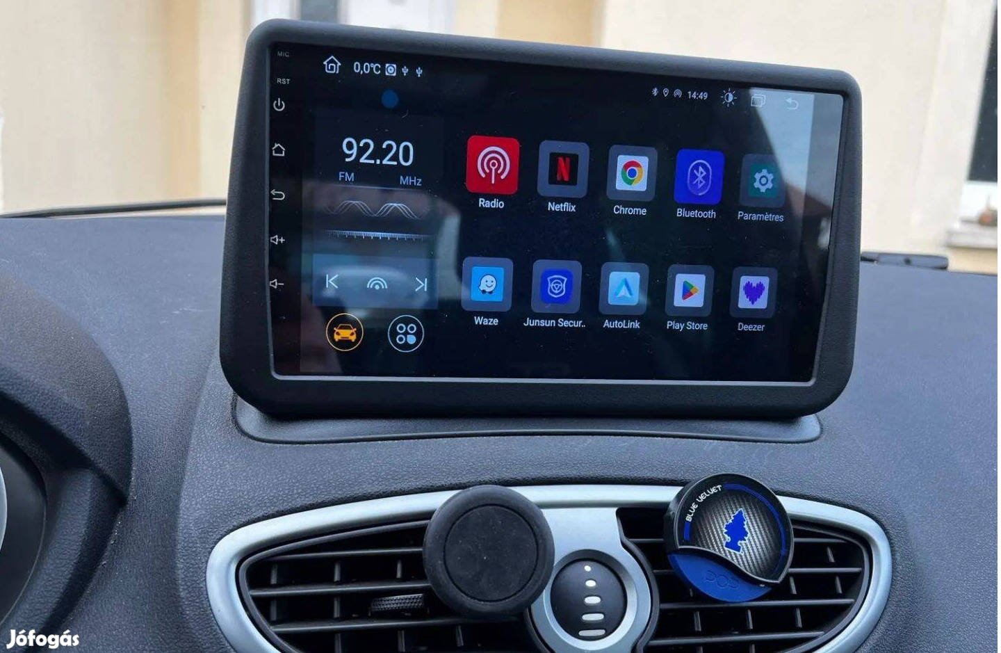 Renault Clio 3 Android Multimédia Navigáció Rádió Fejegység Kijelző