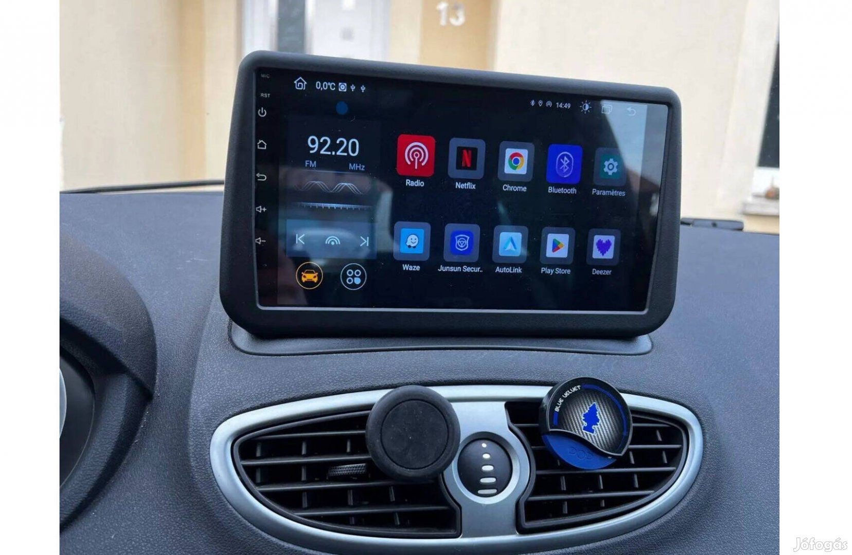 Renault Clio 3 Android Multimédia Navigáció Rádió Fejegység Kijelző