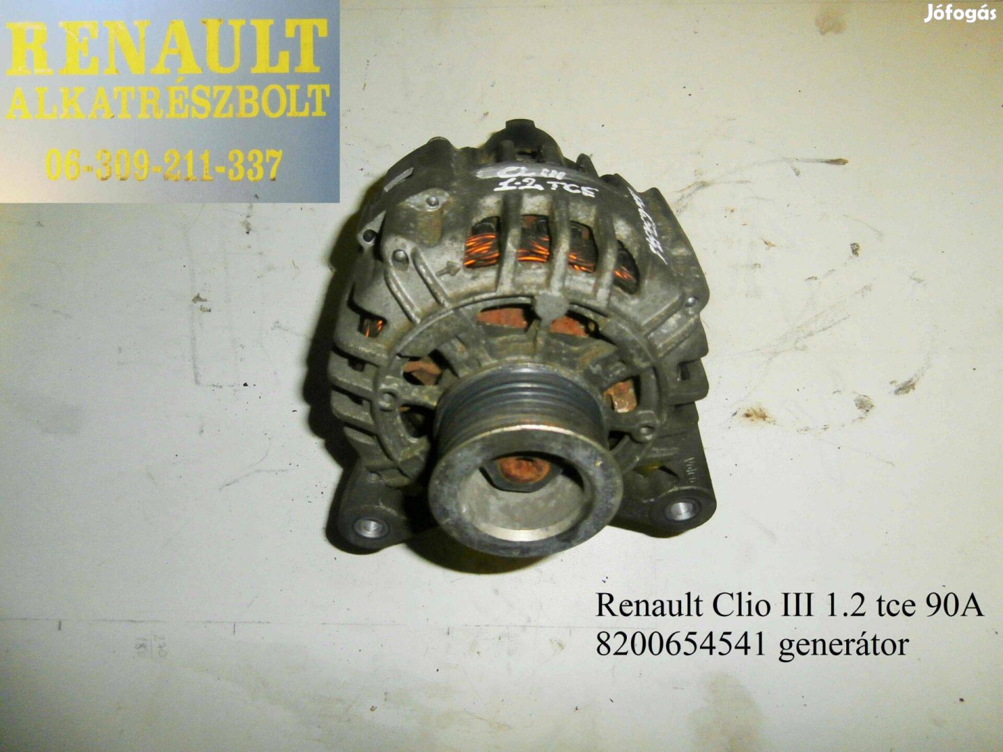 Renault Clio III 1.2 tce 90 A 8200654541 generátor