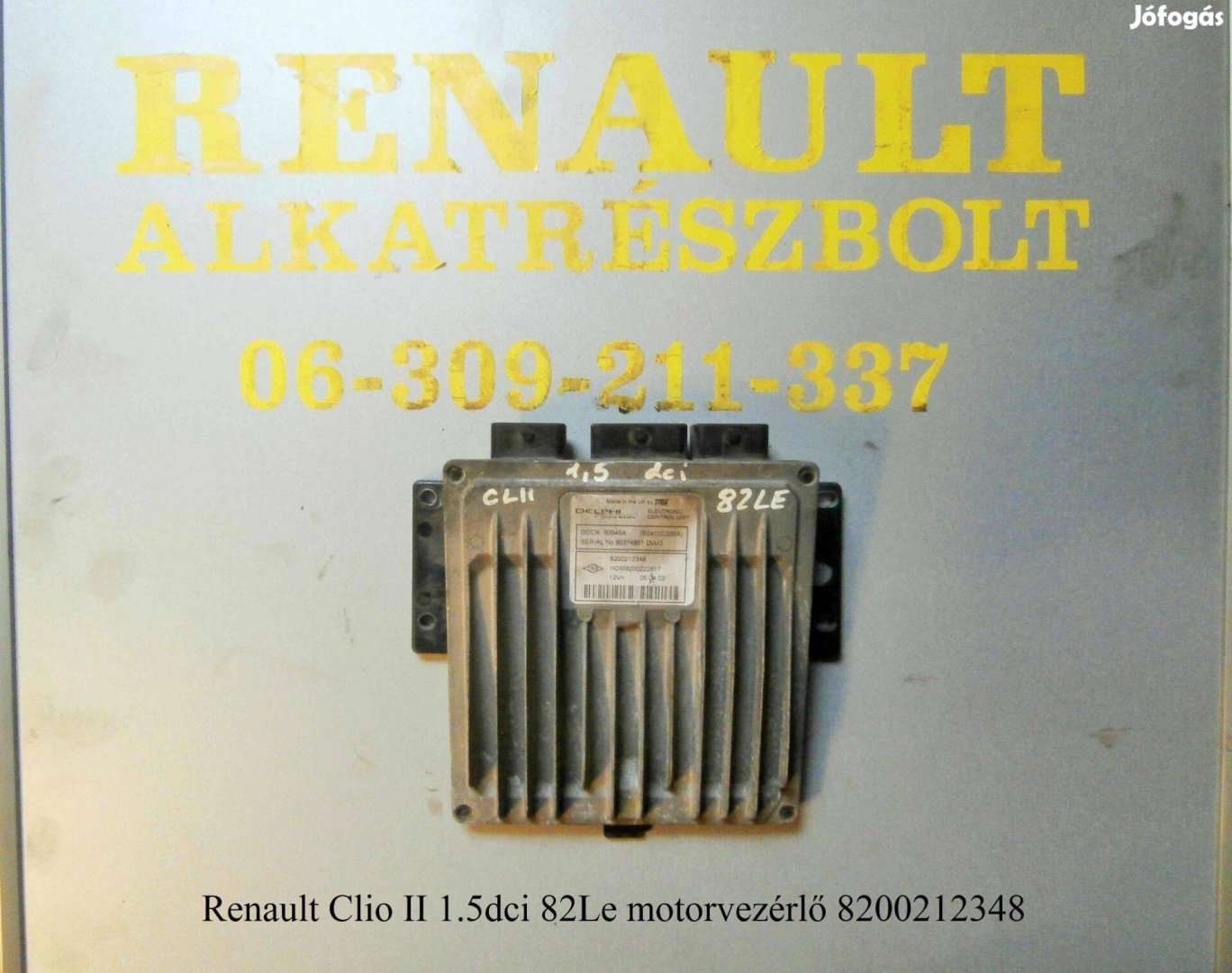 Renault Clio II 1.5dci 82Le motorvezérlő 8200212348