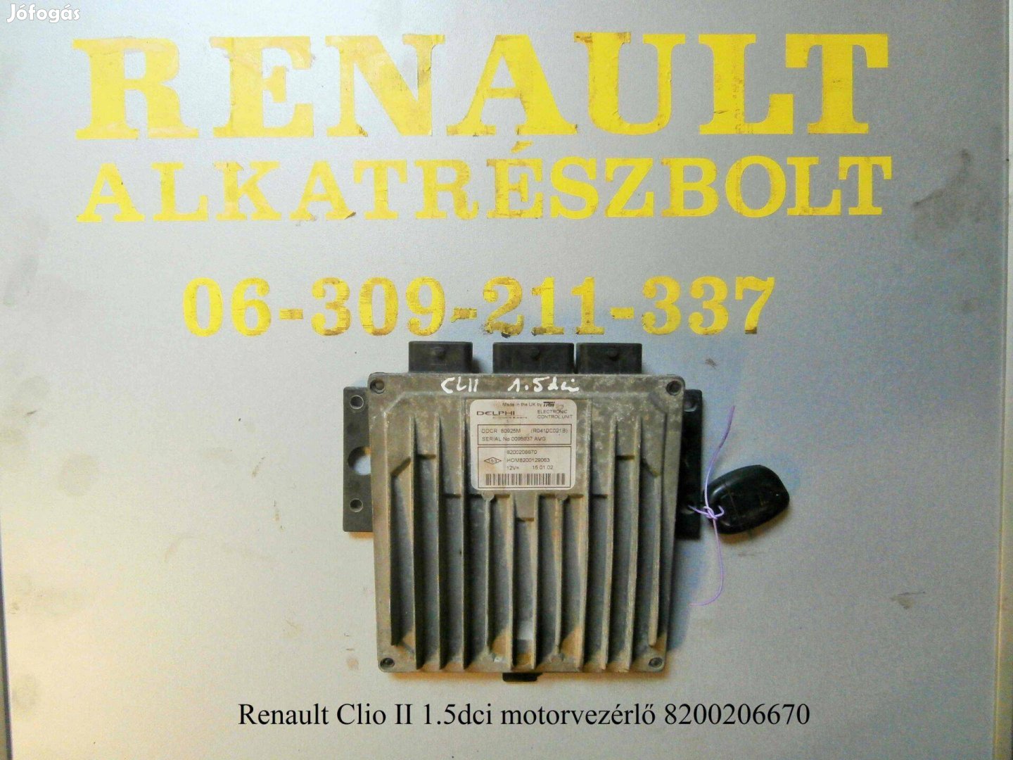 Renault Clio II 1.5dci motorvezérlő 8200206670