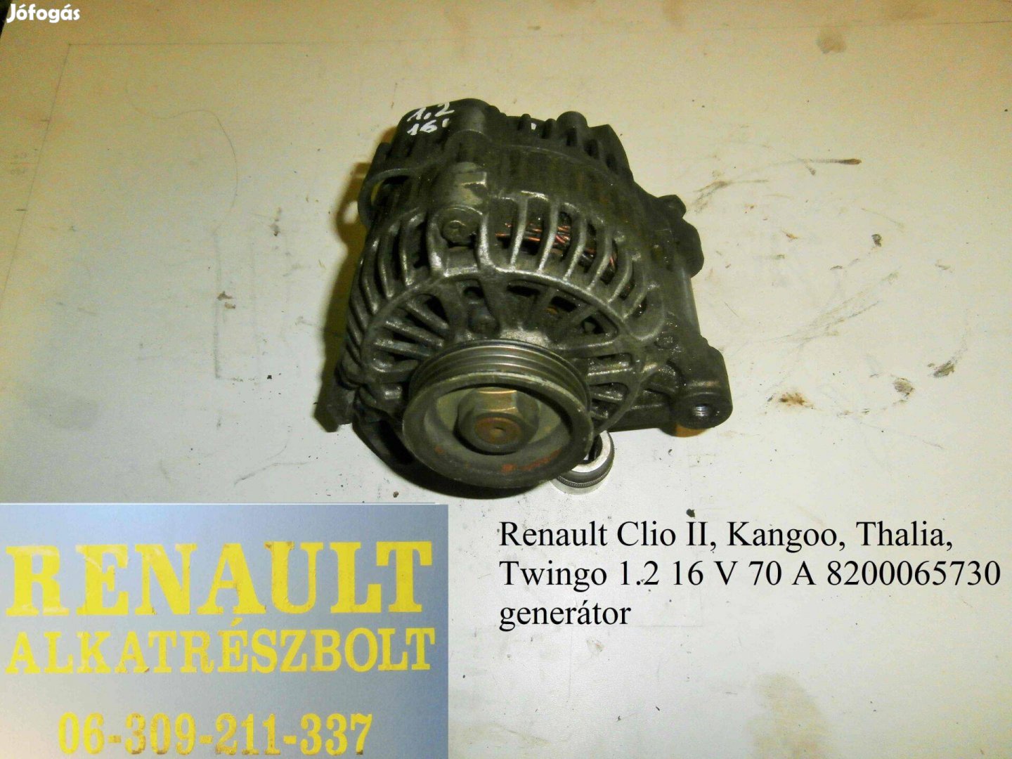 Renault Clio II, Kangoo, Thalia, Twingo 1.2 16 V 70 A 8200065730 gener