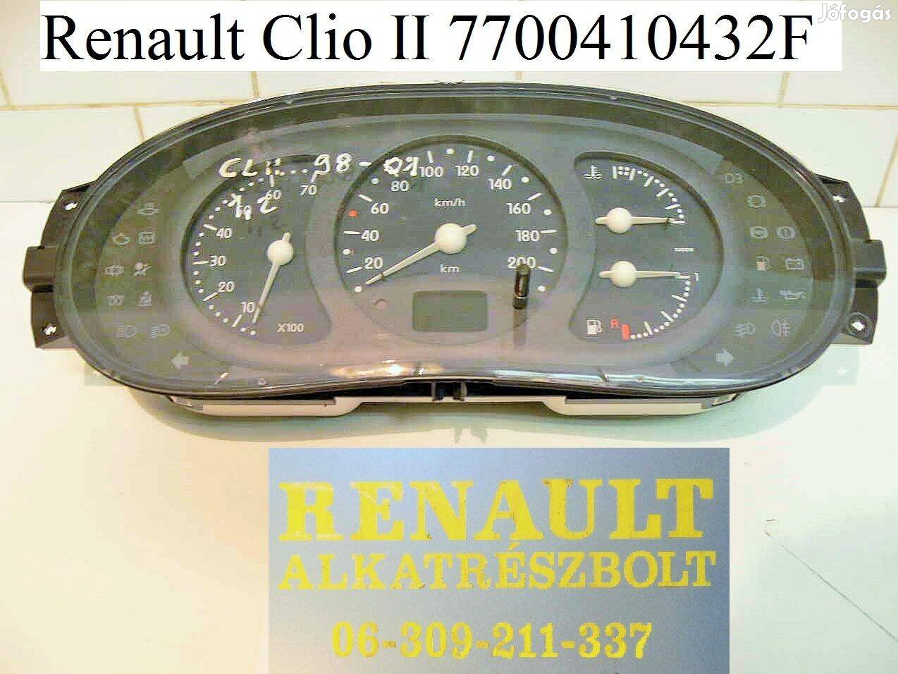 Renault Clio II. műszerfal 7700410432F