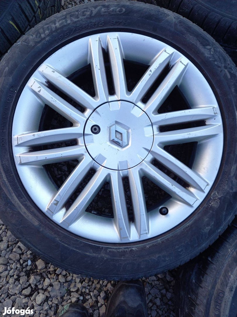 Renault Clio MK3 4x100-as 16"(gyári felni) alufelni, 195/55 használt H