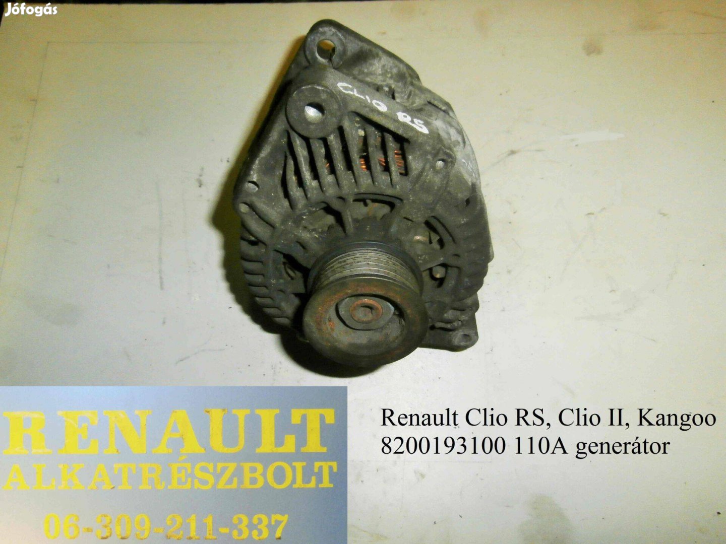 Renault Clio RS, Clio II, Kangoo 8200193100 110 A generátor