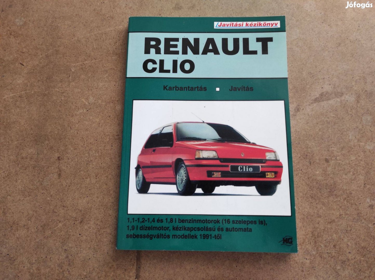 Renault Clio javítási karbantartási könyv