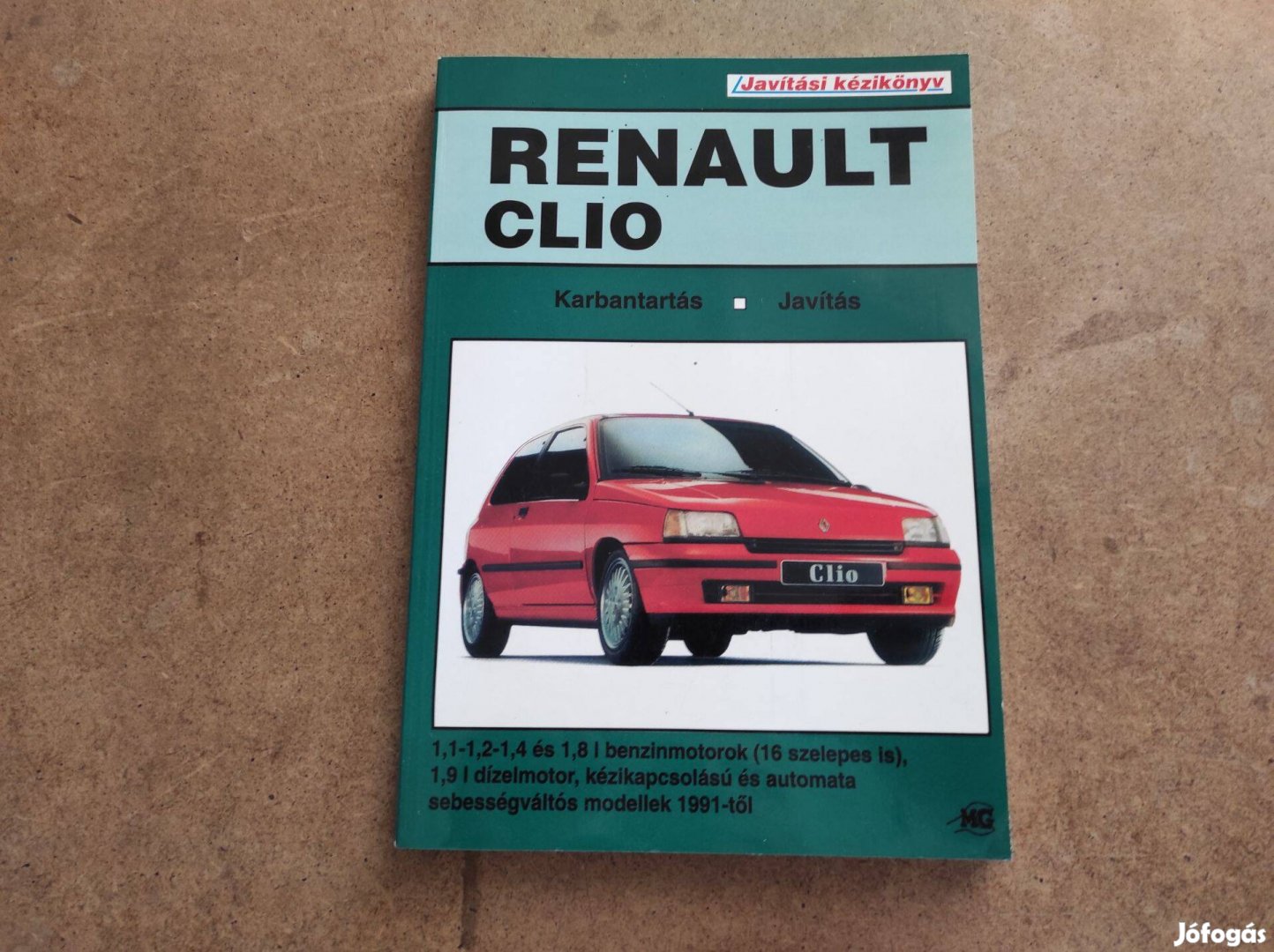 Renault Clio javítási karbantartási könyv