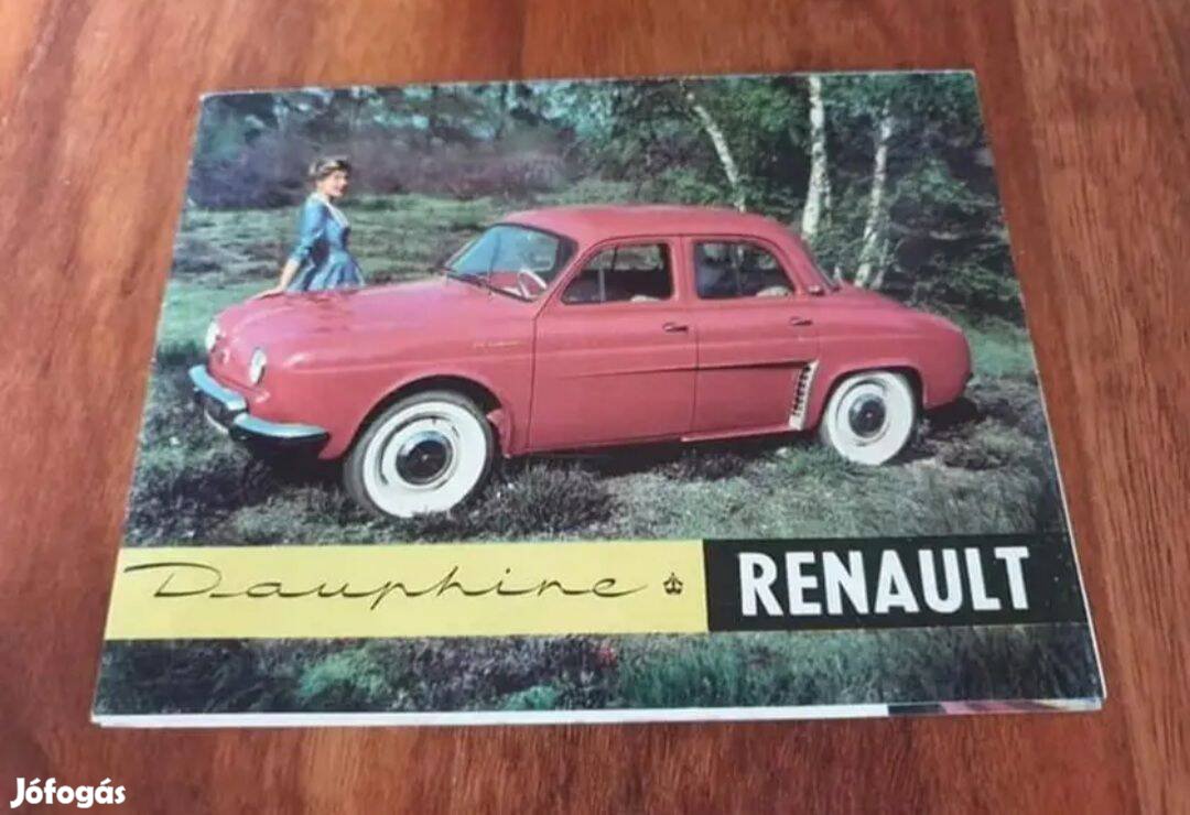 Renault Dauphine Prospektus 1958 Magyar Nyelv !! Ritkaság !!!!