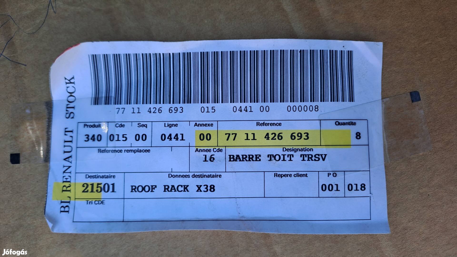 Renault Fluence tetőcsomagtaró