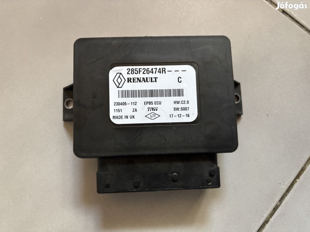 Renault Grand Scenic IV kézifék vezérlő elektronika 285F26474R