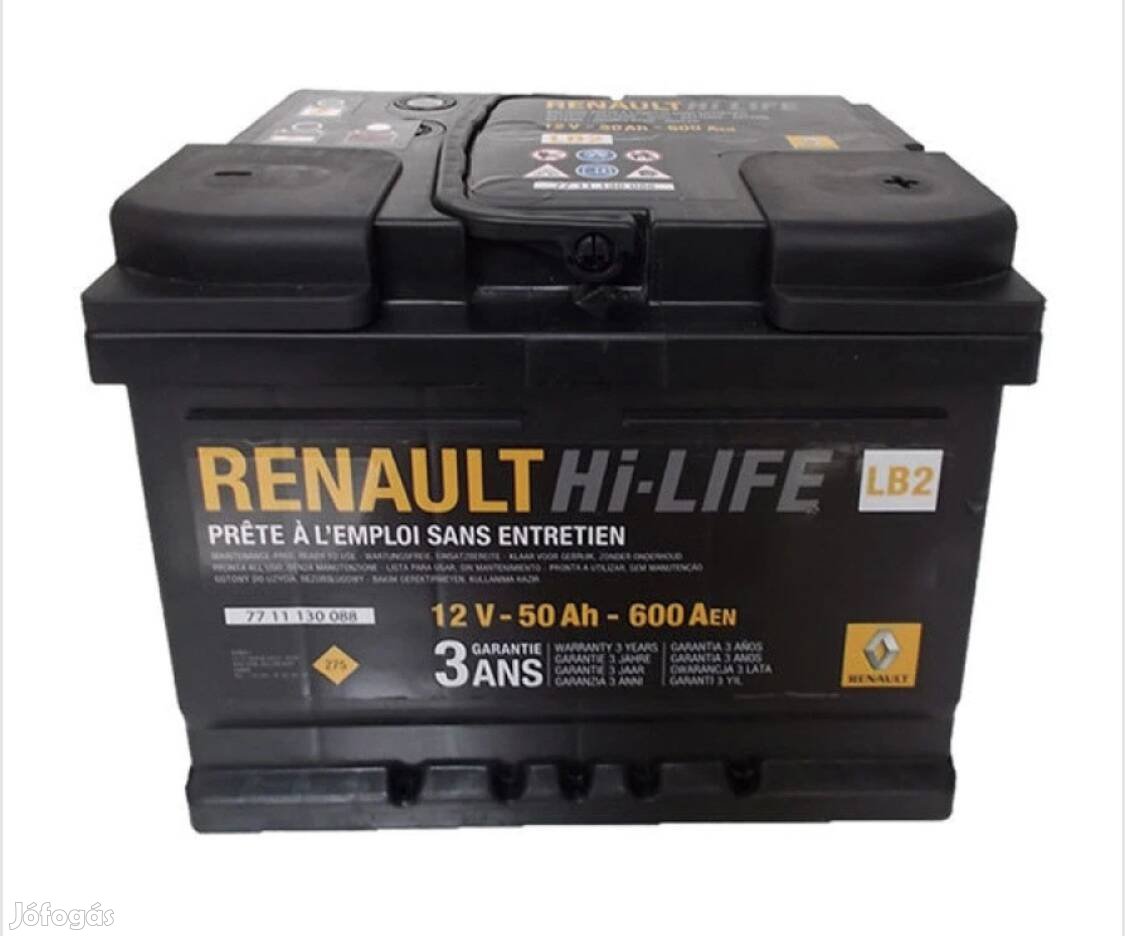 Renault Hi-Life akkumlátor 3 Év Garancia