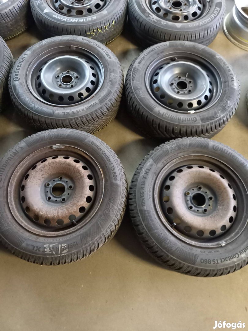 Renault Kango II 5x108-as 6.5x15" használt lemezfelni 195/65 használt