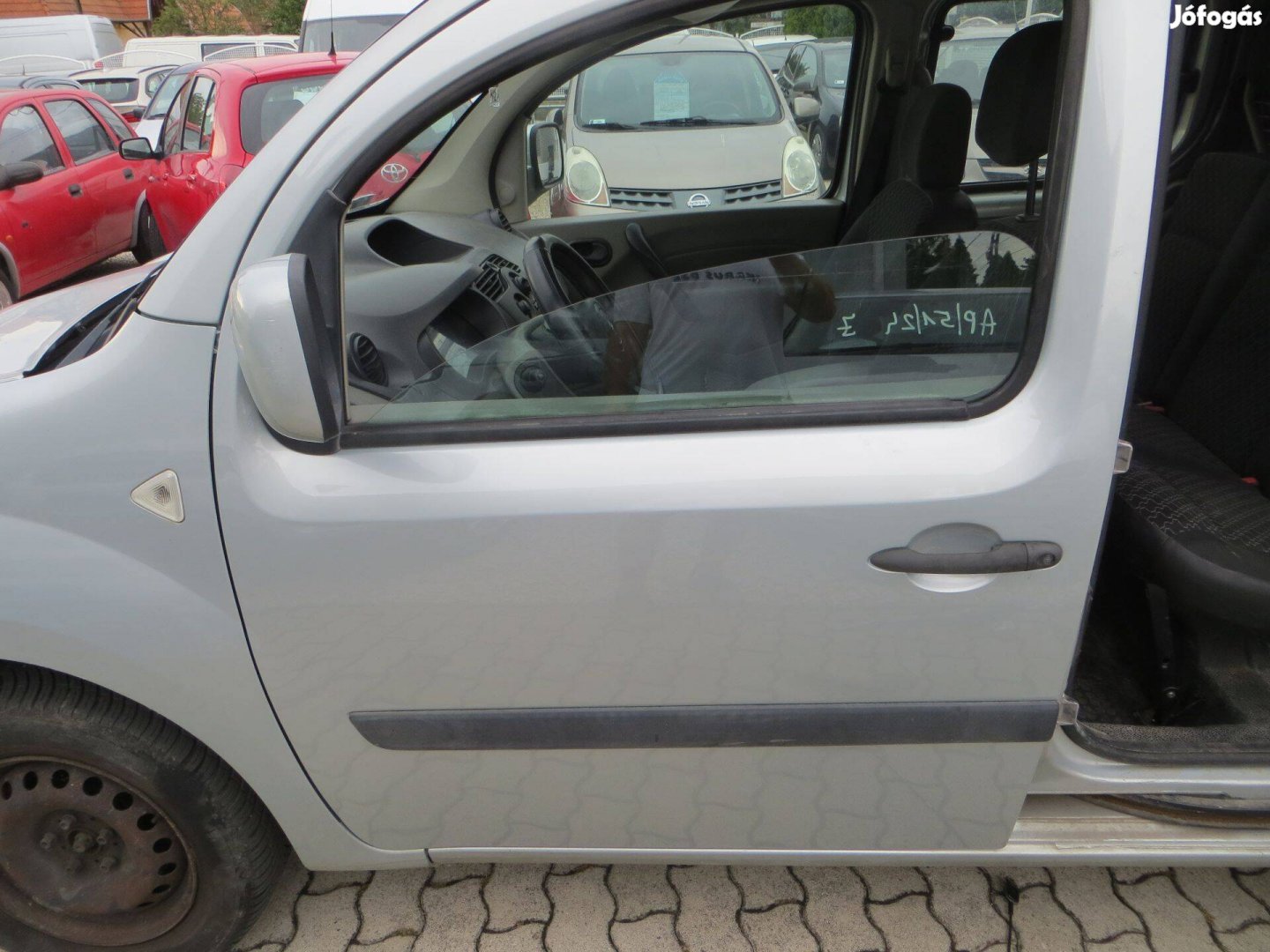 Renault Kangoo 2011-2014 BAL Első Ajtóüveg