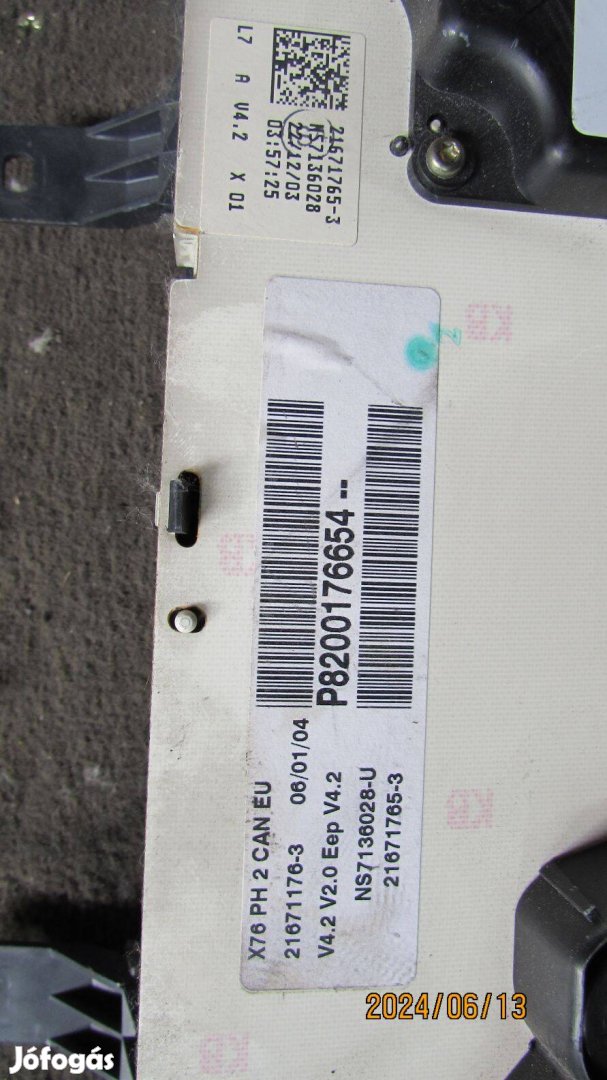 Renault Kangoo II (2003 - 2007) óracsoport P8200176654