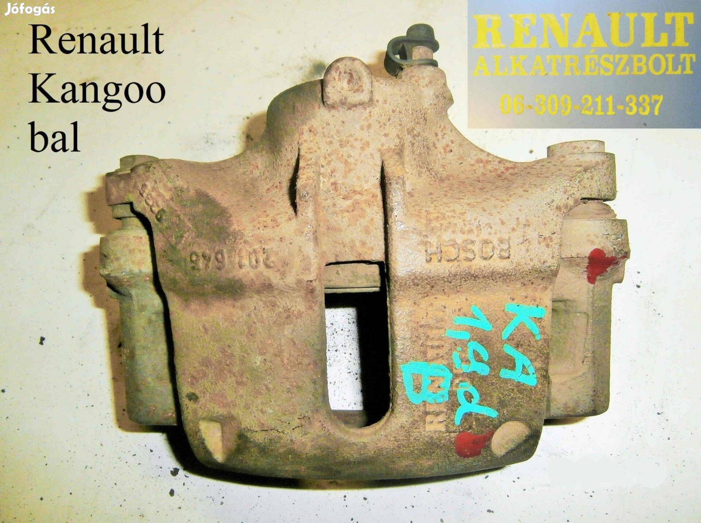 Renault Kangoo bal első féknyereg