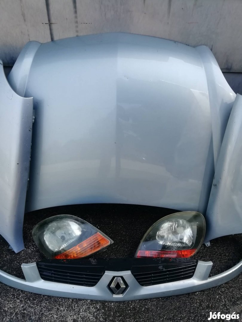 Renault Kangoo eleje : lökhárító, motorháztető, sárvédő, homlokfal stb
