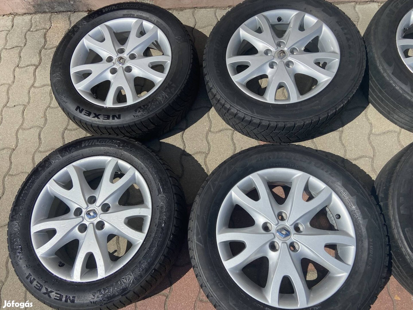 Renault Koleos Kangoo 6.5X17 ET40 5X114.3 gyári alufelni téligumival .