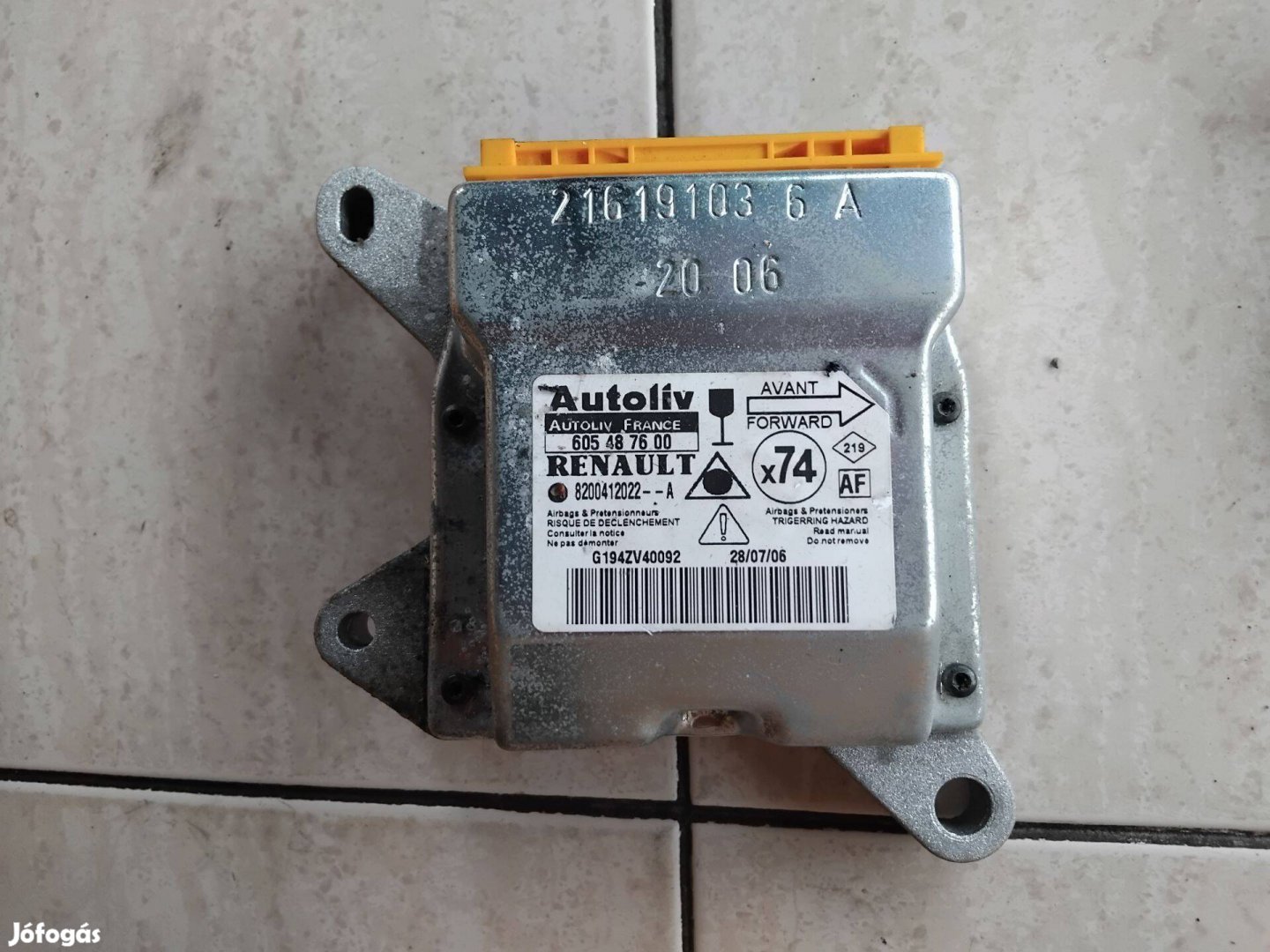Renault Laguna 2 Légzsák vezérlő 8200412022