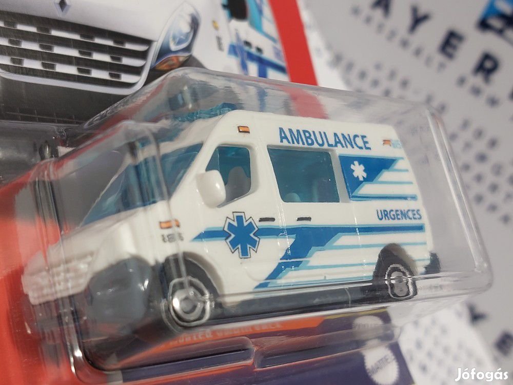 Renault Master Ambulance mentőautó - Matchbox - 1:64  1/64 kisautó