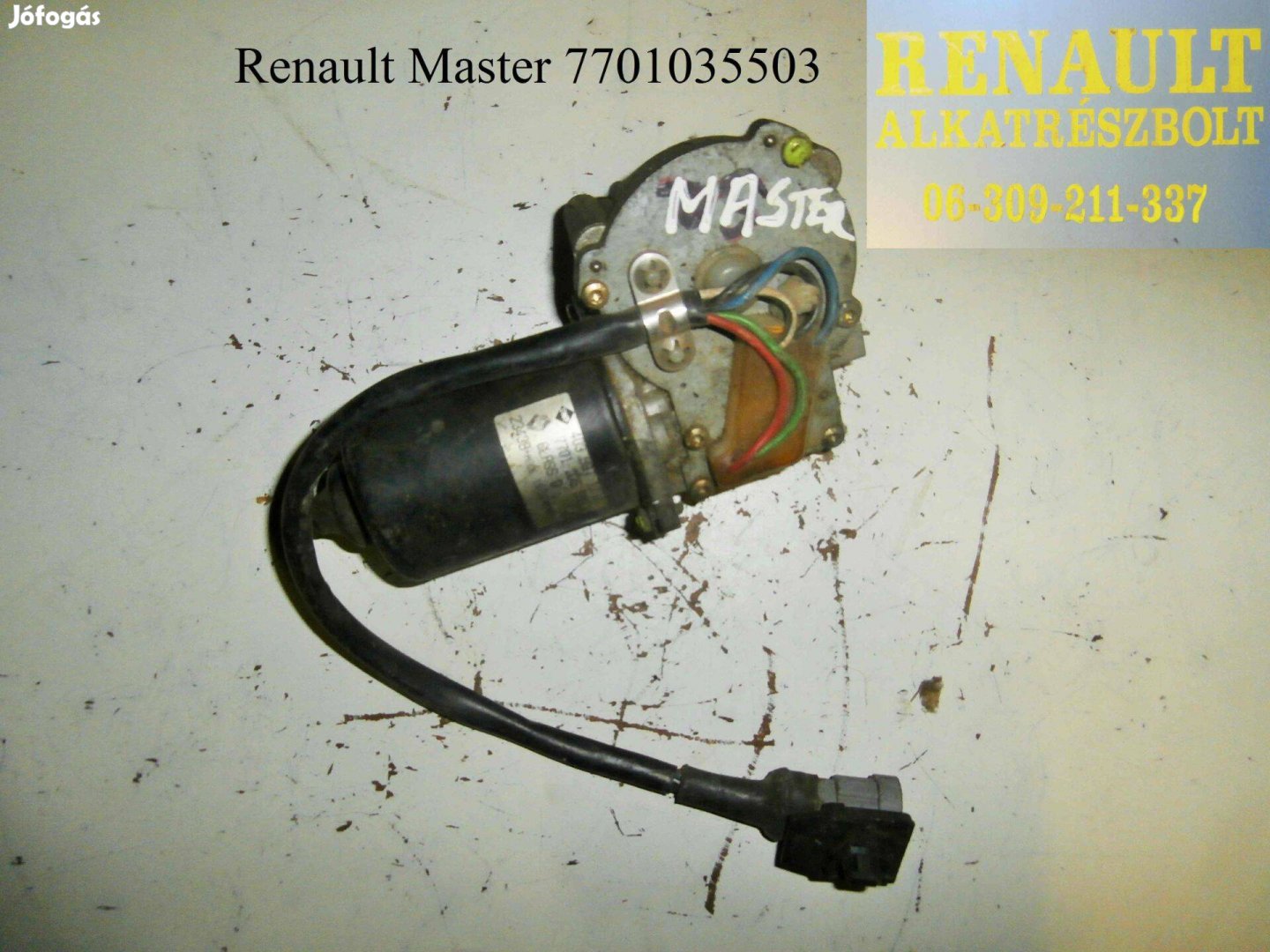 Renault Master ablaktörlő motor