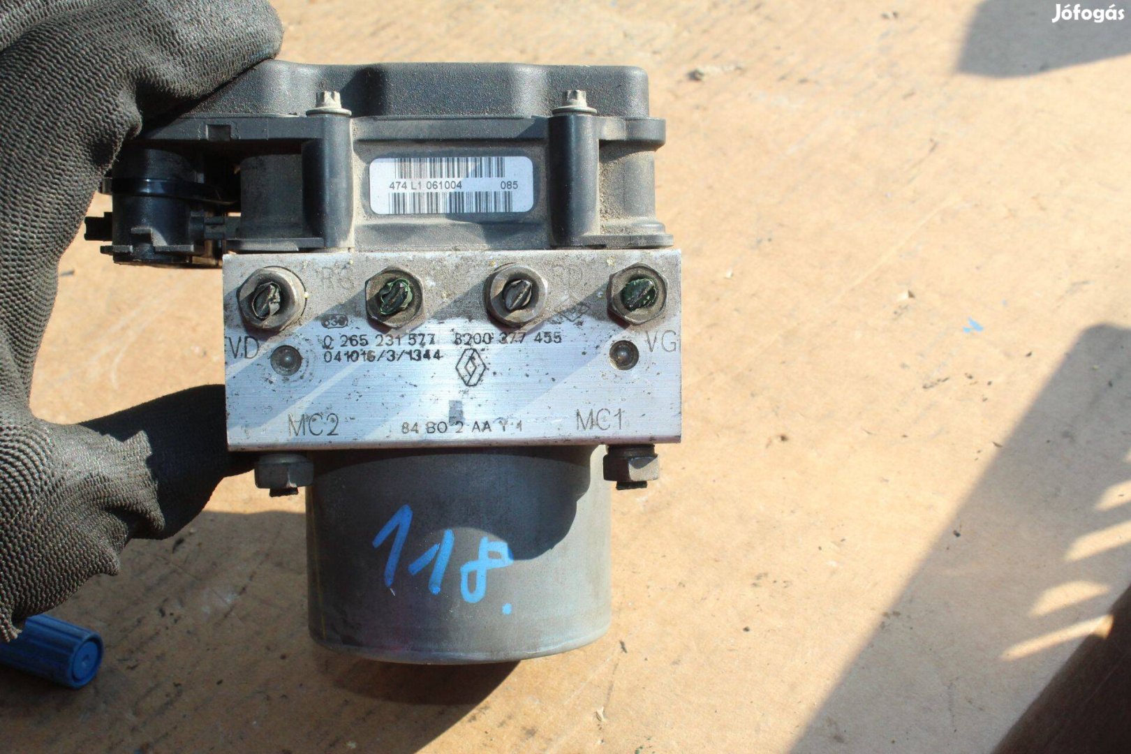 Renault Mégane 2002-2006 ABS kocka 8200377455 (118)