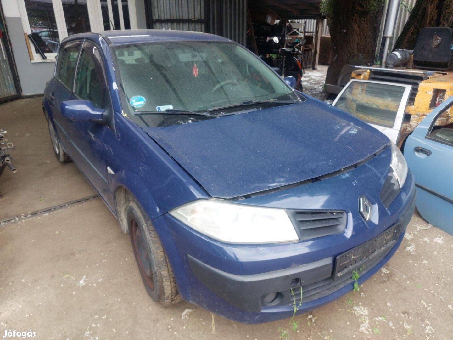 Renault Megane 2 karosszéria elemei kék