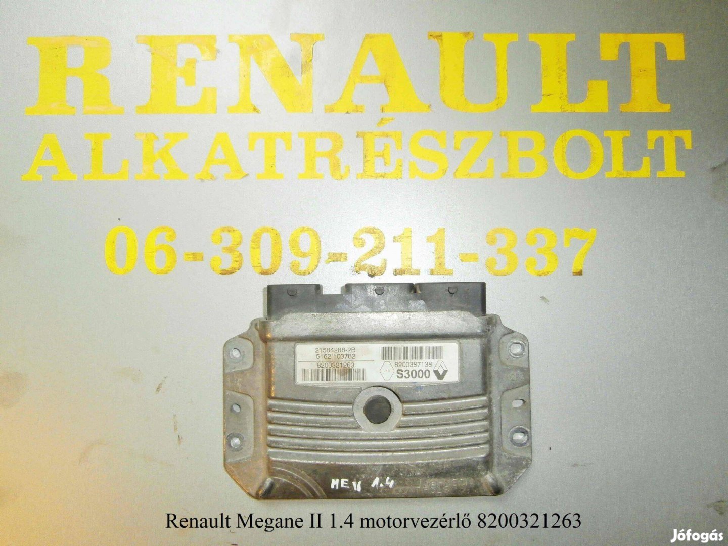 Renault Megane II 1.4 motorvezérlő 8200321263