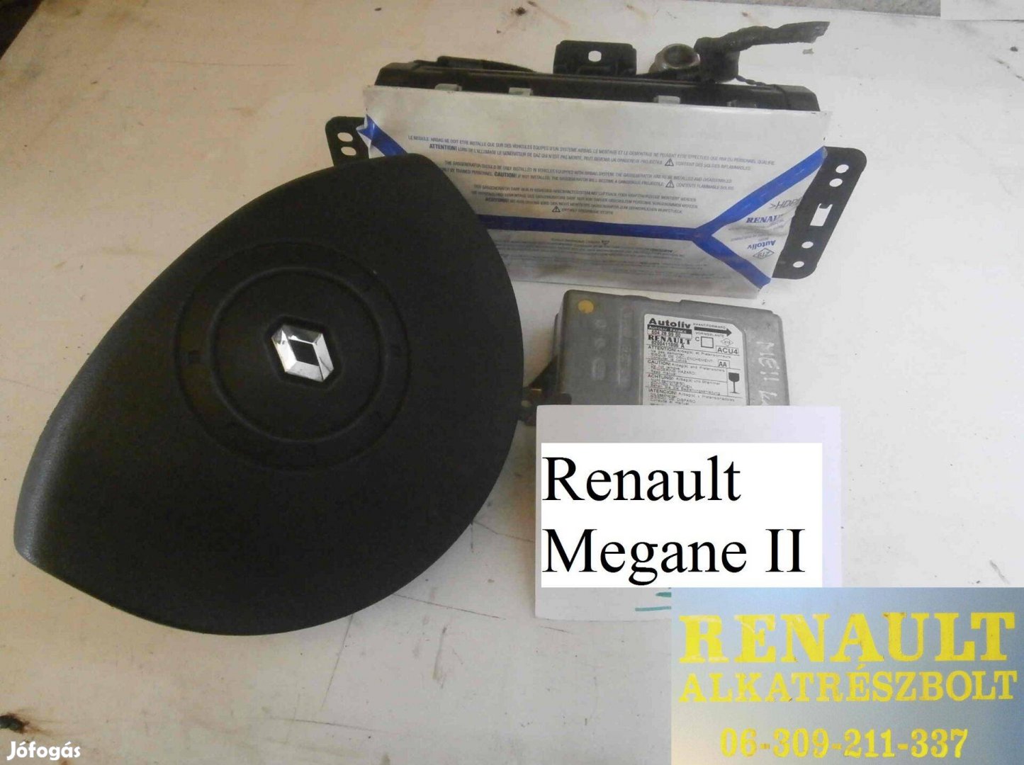 Renault Megane II. komplett légzsák szett