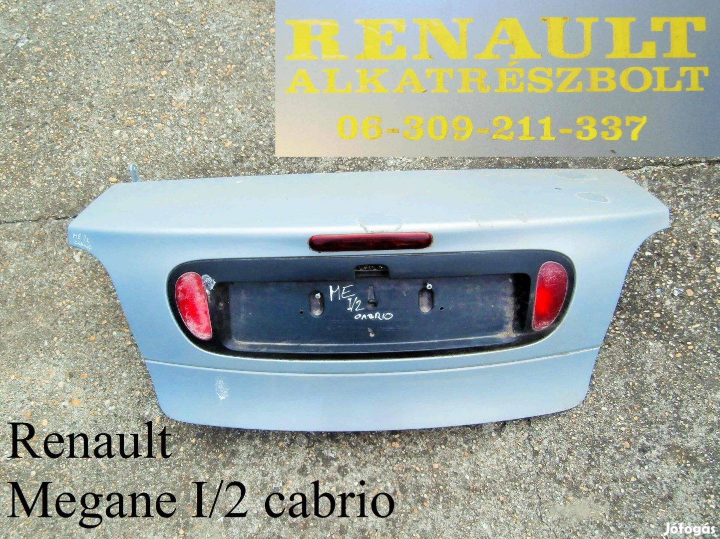 Renault Megane I/2 cabrio csomagtér ajtó