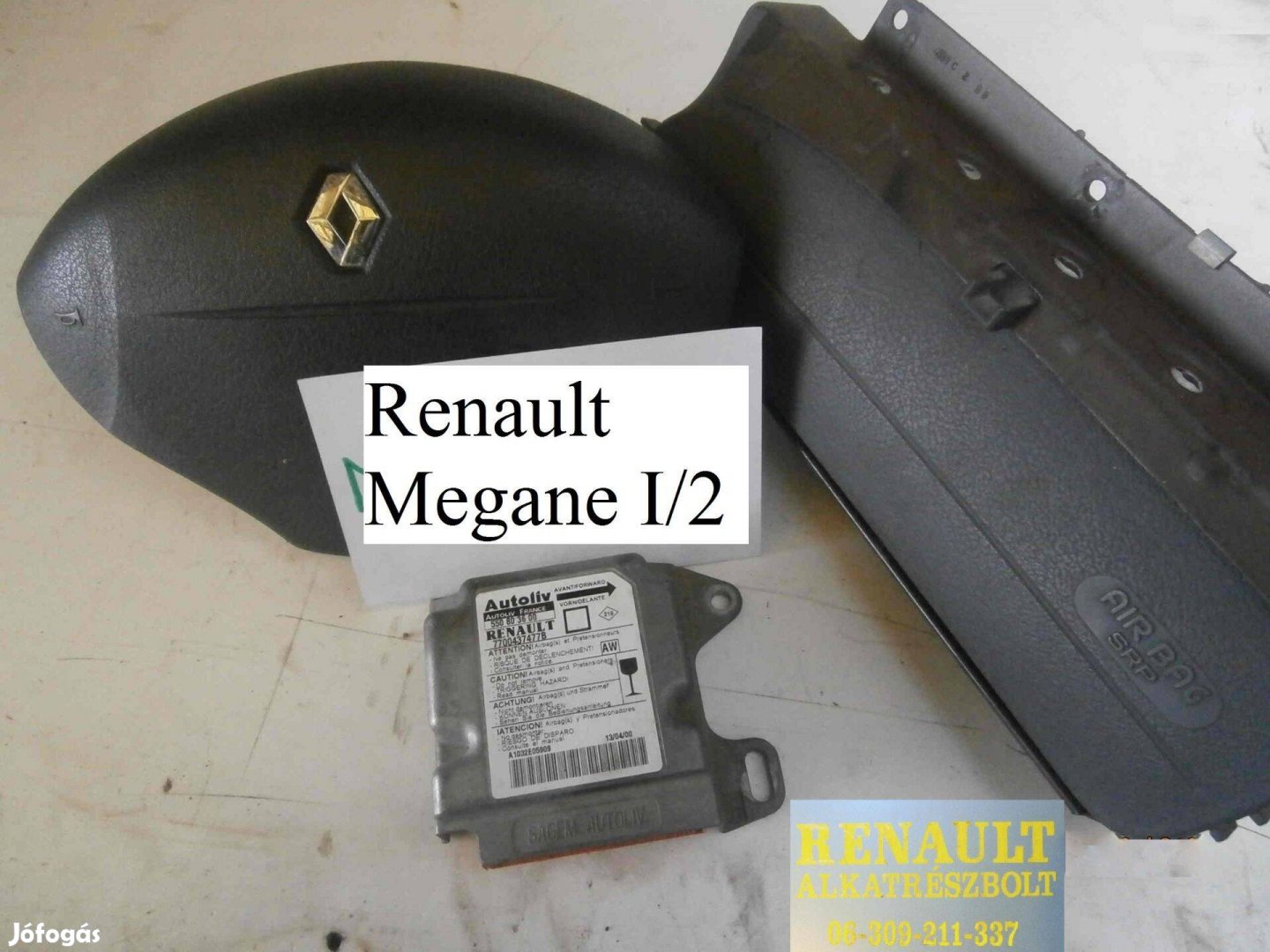 Renault Megane I. légzsák szett