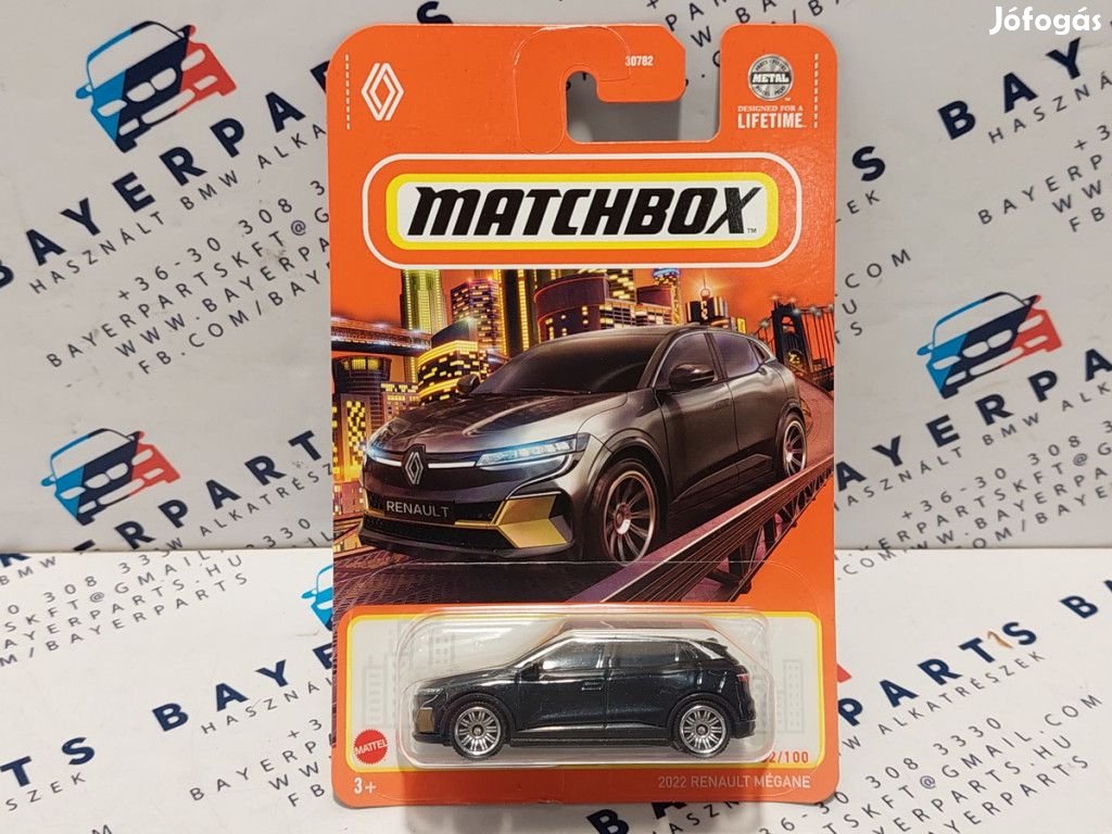 Renault Megane (2022) - 2024 82/100 - hosszú kártyás -  Matchbox - 1: