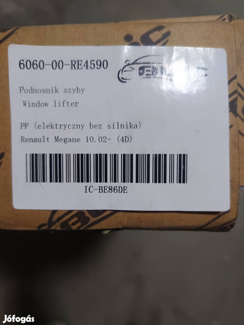 Renault Megane ablakemelő szerkezet 