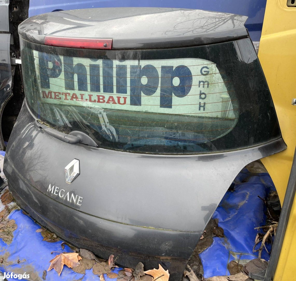Renault Megane csomagtér ajtó + üveg, ablaktörlő, zár