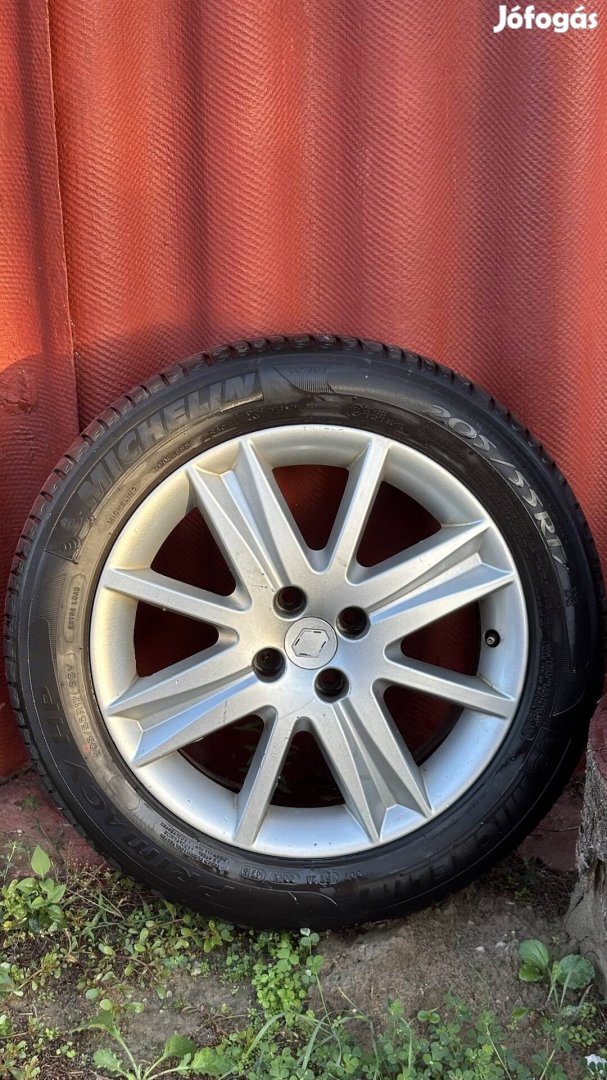 Renault Megane gyári 17" alufelni 4x100 205/55R17 gumik