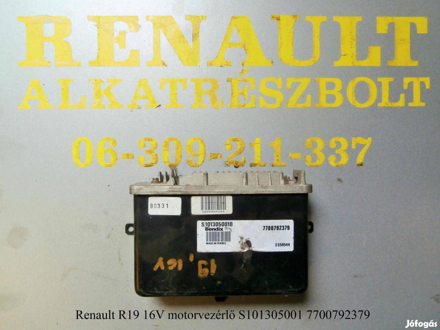 Renault R19 16V motorvezérlő S101305001 7700792379