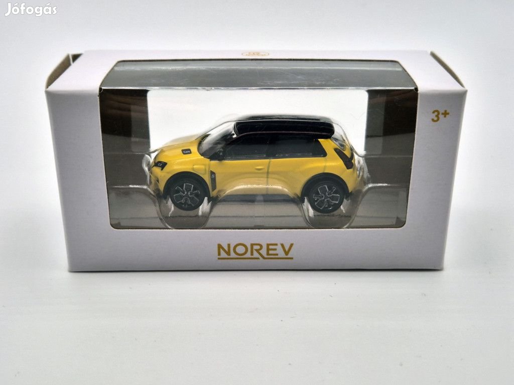 Renault R5 E-tech (2024) -  Norev - sárga - 1:64