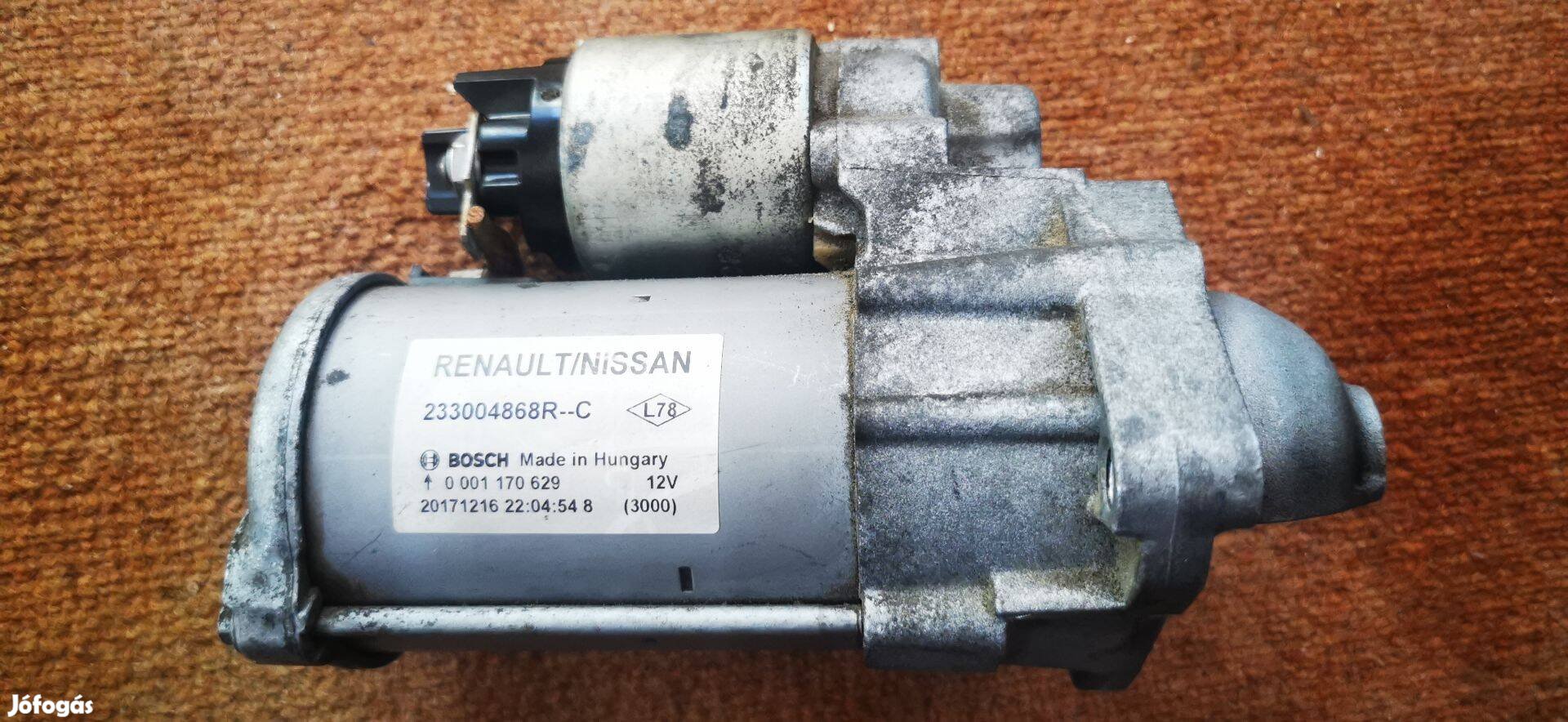 Renault Scenic 4 - Megane 4 - Nissan Juke stb önindító 233004868R