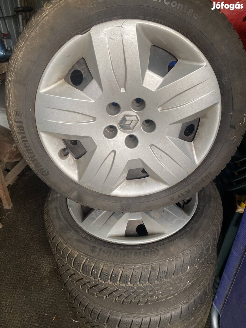 Renault Scenic 5*108 lemezfelni, 205/55r17 téligumi