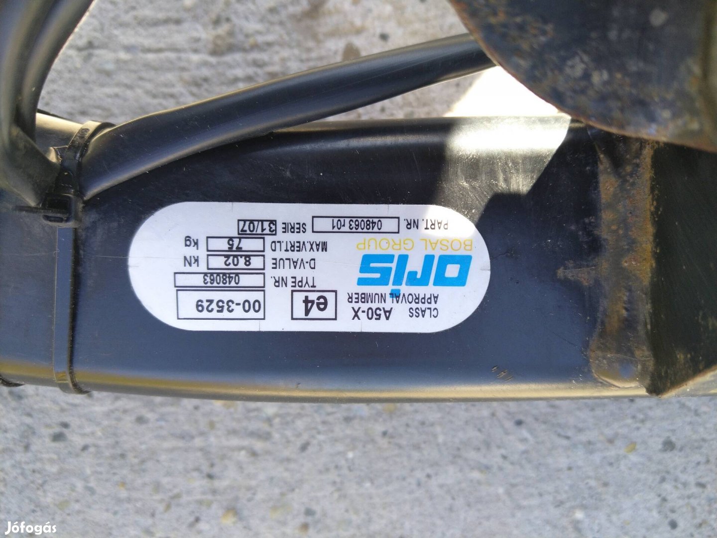 Renault Scenic II 2 vonóhorog