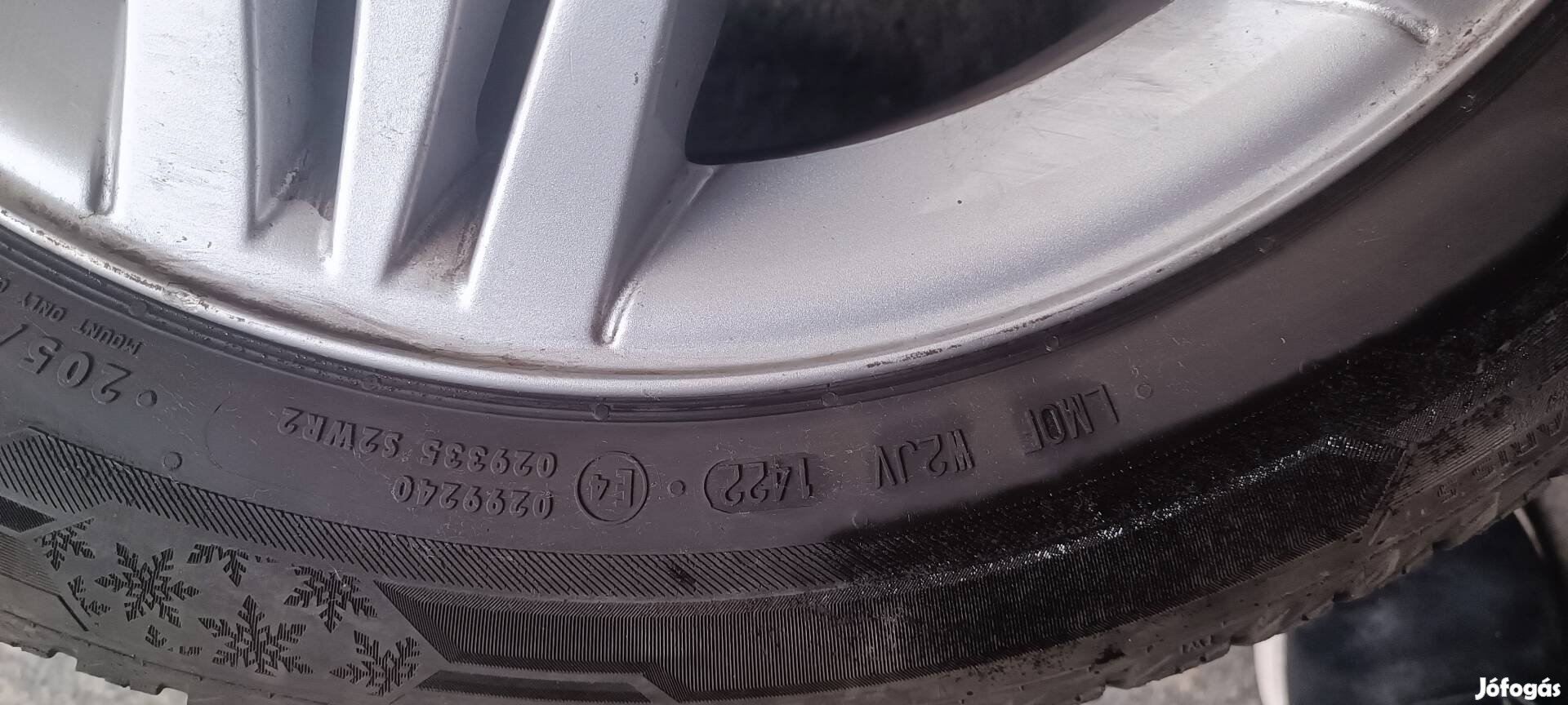 Renault Scenic II alu felniszett,téli gumikkal