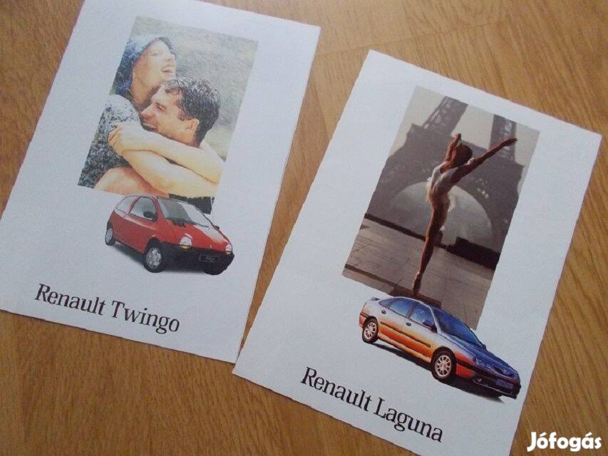 Renault Twingo 1 és Laguna 1 prospektus katalógus